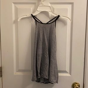 Hollister Striped High Neck Tank Top